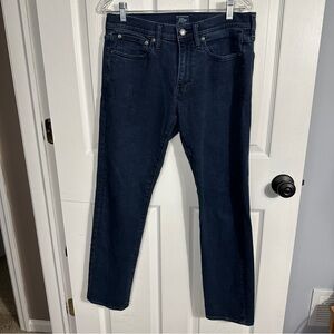 J. Crew dark wash jeans, style 484,W31/L32, slim fit, below waist